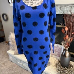 Blue Polka Dot Dress